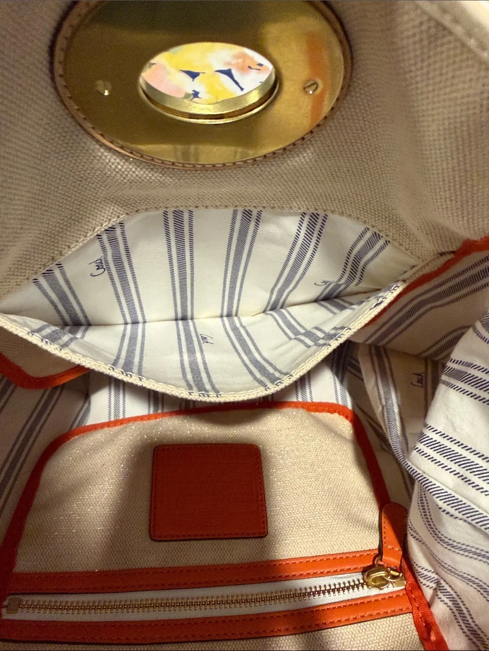 Coach Limited Edition Pierre Le-Tan Beach Canvas Tote